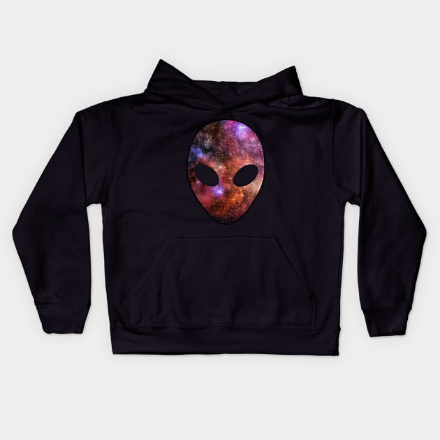 Space Alien Kids Hoodie by Rebellion10